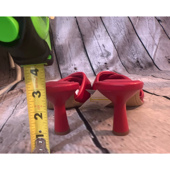A New Day Monica Mule Heels Women's Red 9.5 New - Picture 4 of 6